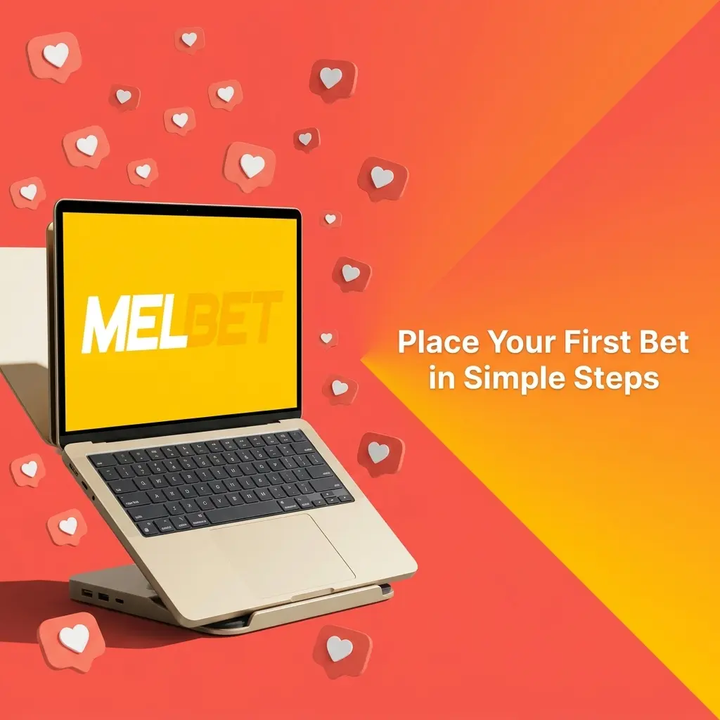Melbet bet slip and first bet steps